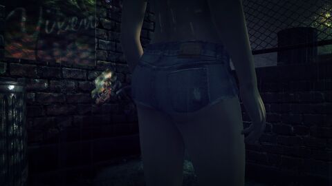 3d ass ass_focus barbie_deep blonde_hair denim_shorts edit hitman hitman_absolution io-interactive screenshot screenshot_edit strip_club stripper video_games wet wet_body wet_skin