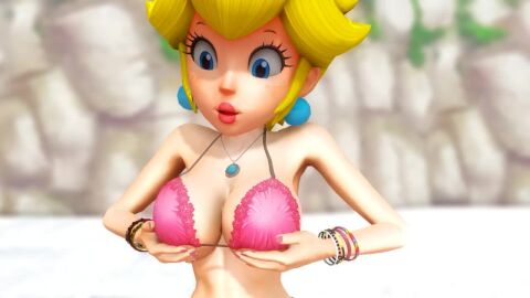1girls 3d alternate_costume animated big_breasts bikini blonde_hair blue_eyes bouncing_breasts breasts busty cleavage close-up female female_only hi_res highres irtualblueam2 jiggle large_breasts long_hair looking_at_viewer makeup mario_(series) navel nintendo pink_bikini pink_lipstick ponytail princess princess_peach self_fondle sensual sexy shoes sideboob smile solo swimsuit tagme toned video virtualblueam2 voluptuous