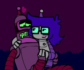 1boy 20th_century_studios ambiguous_gender androgynous animated animation bender_bending_rodriguez blush cliveisawesome223 cock cock_tip dick futurama glasses hand_on_shoulder handjob loving_couple loving_gaze loving_it male no_penetration nonbinary oc oc_x_canon original_character penis penis_stimulation robot_boy robot_on_robot robot_only robot_penis self_upload selfship selfshipping teasing tip yumeship yumeshipping