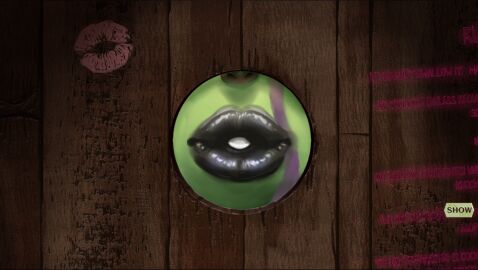 futanari glory_hole goblin goblin_futa intersex kissing lipstick_mark majalis puckered_lips selkie_(tales_of_androgyny) tales_of_androgyny writing_on_wall