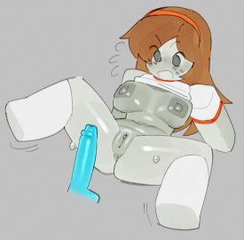 1girls anus before_sex big_nipples blocky_body blue_penis body breasts breasts_out brown_hair female freckles hair male motion_lines orange_headband penis pillow_shading pussy roblox robloxian showing_pussy simple_shading sk8tr socks solo sweaty_body vhfd wamudraws white_socks