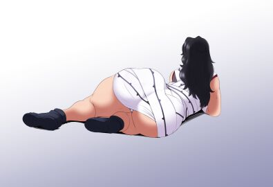 alternate_breast_size ass ass_focus big_ass breasts bubble_ass bubble_butt company_connection crossover fat_ass female female_only gilf kurenai_yuhi marvel_reference mature_female meme milf naruto naruto_(series) older_female rogue_dat_ass_(meme) shounen_jump sunnysundown thick_thighs upskirt venus_body weekly_shonen_jump