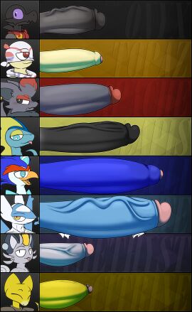 2024 8boys abra absurd_res accessory alolan_form alolan_meowth amethyst_(ner0_kobold) annoyed anthro apache_(ner0_kobold) avian beak bedroom_eyes big_penis biped black_body black_eyes black_fur black_glans black_markings black_penis blep blue_body blue_eyes blue_hair blue_penis blush breaking_the_fourth_wall brown_body brown_glans chart cheek_tuft choice_scarf circumcised citrine_(ner0_kobold) closed_eyes clothed clothing coin color_coded colored curled_tail digital_drawing_(artwork) digital_media_(artwork) ear_piercing ear_ring ear_tuft english_text erection everstone eyebrows facial_tuft fangs felid femboy feral foreskin fur gag generation_1_pokemon generation_3_pokemon generation_5_pokemon generation_7_pokemon generation_8_pokemon generation_9_pokemon genital_focus genitals gesture glans gold_(metal) gold_coin grey_body grey_fur grey_hair grey_penis group half-closed_eyes hand_gesture hi_res huge_cock humanoid_genitalia humanoid_penis inteleon jewelry kerchief koban_(coin) kyanite_(ner0_kobold) lapis_(ner0_kobold) latios lazuli_(ner0_kobold) legendary_pokemon long_penis looking_at_viewer looking_back looking_forward male male_only mammal markings mask meowth multicolored_body multicolored_fur multicolored_penis muscular muscular_male narrowed_eyes natural_eyeshadow neckerchief necklace ner0_kobold nintendo onyx_(ner0_kobold) open_mouth orange_eyes panel_gag pattern_background penis penis_chart penis_comparison penis_size_chart penis_size_comparison piercing pointing pointing_at_self pokemon pokemon_(species) pokémon_(species) pupils purple_body purple_eyes purple_penis purple_sclera quaquaval red_eyebrows red_eyelids red_eyes red_glans red_hair red_markings regional_form_(pokemon) reptile ring_piercing salandit scalie scarf scraggy seductive shaded signature simple_background size_chart size_comparison slit_pupils smile smug tail tan_body tan_penis tan_skin teeth text thick_eyebrows thick_penis tongue tongue_out tooth_necklace topaz_(ner0_kobold) tuft two-tone_body two-tone_fur two-tone_penis uncensored uncircumcised vein veiny_penis watermark whiskers white_body white_mask white_pupils white_scarf wings yellow_beak yellow_body yellow_eyelids yellow_markings yellow_penis zorua