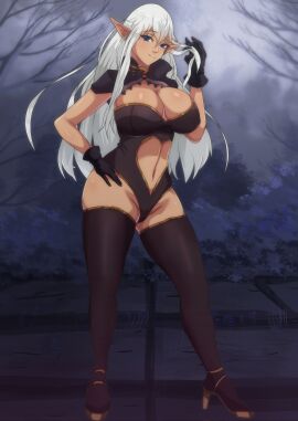 1girls artist_request big_breasts blue_eyes breasts commission curvy_figure elf elf_ears elf_female female high_heels leotard lord_of_the_rings oblivion oc original original_character prostitute prostitution sex_slave sexy_female skyrim slave slave_girl solo_female suggestive_look suggestive_pose the_elder_scrolls thick_thighs thigh_highs thighhighs white_hair world_of_warcraft yumi_dark_elf