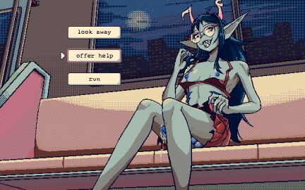 1futa alien alien_humanoid black_hair bra bra_down breeoche color colored colored_skin dialogue_box dialogue_choice digital_media_(artwork) dithering fangs flat_chest futa_focus futa_only futanari glasses grey_skin grub_scars homestuck homestuck_troll horn horns humanoid humanoid_alien intersex long_ears long_hair looking_at_viewer pixel_(artwork) pixel_art precum public public_exposure public_nudity sharp_teeth skirt solo solo_futa subway topless train_interior trans_woman transfem troll vriska_serket