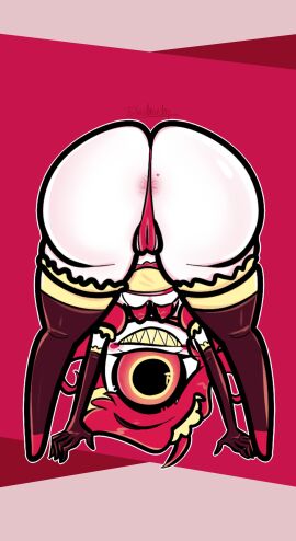 anus ass ass_focus ass_up asshole_behind_thong asshole_stretched_wide asshole_visible_through_clothes bra breasts cyclops fat_ass felinicanarchy female female_only gloves hazbin_hotel hi_res highres huge_ass lingerie looking_at_viewer maid maid_headdress maid_outfit maid_uniform niffty pink_hair plump_ass pussy pussy_lips pussy_peek red_hair self_upload sharp_teeth short_hair skimpy skimpy_clothes small_breasts smile smiling thick_thighs thighhighs thighs vivienne_medrano