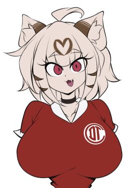 big_breasts breasts cleavage felis_(lucyfercomic) female furry huge_breasts lucyfercomic tagme thick_thighs wide_hips