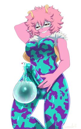 1futa 2022 absurd_res ashido_mina avocado_(sushi_kinky) black_sclera bodysuit clothing commission condom_balloon condom_suit cum cum_in_bodysuit digital_media_(artwork) dominant dominant_intersex futanari hair herm hero_outfit_(mha) hi_res horn human intersex latex latex_bodysuit latex_clothing latex_skinsuit mammal mask mina_ashido my_hero_academia orgasm pink_body pink_hair pink_skin shounen_jump simple_background skinsuit smug smug_face solo solo_futa tight_clothing wearing_mask white_background yellow_eyes