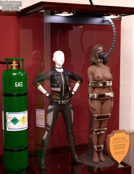 1girls 3d black_canary black_canary_(injustice) blonde_hair bound bound_arms bound_legs completely_naked completely_nude dc dc_comics dinah_lance female female_only full_body green_arrow_(series) injustice_2 mannequin nude nude_female solo superheroine thejpeger trophy_case unconscious unconscious_female