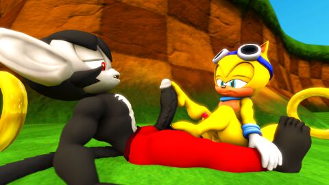 2021 3d abs anthro ape ass balls big_balls big_penis black_body black_fur black_hair black_nose black_tail blonde_hair blue_eyes blue_kerchief blue_wristband bottomwear brown_body brown_fur chimpanzee clothing day digital_media_(artwork) doommusk duo eye_contact eyewear eyewear_on_head feet feet_on_penis flying_squirrel foot_fetish foot_on_balls foot_play footjob fur genitals gloves goggles goggles_on_head grass grey_body grey_ears grey_fur grey_nose hair half-closed_eyes hand_on_leg handwear haplorhine hi_res huge_cock interspecies kerchief lire_(doommusk) looking_at_another looking_pleasured male male/male mammal multicolored_body multicolored_bottomwear multicolored_clothing multicolored_fur muscular muscular_anthro muscular_male narrowed_eyes on_grass outside pan_(genus) pants penis plant primate ray_the_flying_squirrel red_bottomwear red_clothing red_eyes red_pants ring_(sonic) rings rodent sciurid sega sex side_view sitting sitting_on_grass smile sonic_(series) sonic_the_hedgehog_(series) source_filmmaker_(artwork) squirrel tail two-tone_body two-tone_bottomwear two-tone_clothing two-tone_fur two-tone_pants unzipped white_clothing white_gloves white_handwear wristband yellow_body yellow_ears yellow_fur yellow_tail zipper