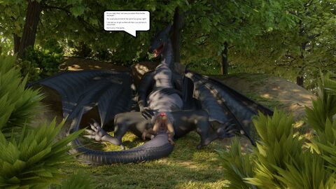 aldrnari_(raptie) anus balls belly big_belly bluedragon55 bodily_fluids body_in_pussy clitoris dominant dominant_female dominant_feral dragon duo female female_pred feral feral_unbirthing_human forest genital_fluids genitals green_eyes head_first hi_res human larger_female living_insertion lying male male/female male_prey mammal mythological_creature mythological_scalie mythology nightwing_(wof) open_mouth paws plant pussy scales scalie size_difference smaller_male speech_bubble stomach_bulge tail text tree unbirthing urethra vaginal_fluids vaginal_penetration vore wings wings_of_fire