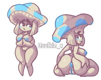 1girls anus areolae ass barefoot big_ass breasts completely_nude embarrassed embarrassed_nude_female enf female female_only full_body kneeling naked naked_female nipples nude nude_female original original_character pussy shy solo solo_female someone_else's_oc spreading standing transparent_background truffle_(terraria) vulkinx white_outline