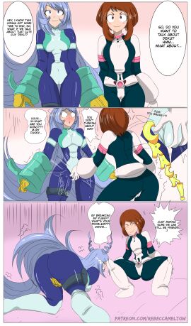 2girls my_hero_academia nejire_hado ochako_uraraka rebecca_meltow