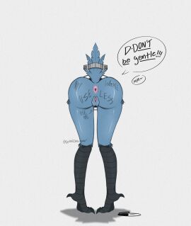 alice_bluebird_(oc) anthro anus ass avian begging bird body_writing cerealdreamer degradation dialogue digital_drawing_(artwork) digital_media_(artwork) english_text feathers female genitals hi_res hole_in_wall nude puffy_anus pussy signature solo submissive tail tally_marks text through_wall vulva western_tally_marks writing_on_butt writing_on_thigh writing_text