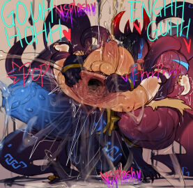 absurd_res anal_juice anthro anthro_on_anthro anus balls bara belly belly_inflation big_balls big_muscles big_penis bodily_fluids cydonia_xia dripping duo erection excessive_genital_fluids excessive_precum gaping gaping_anus genital_fluids genitals hi_res huge_balls huge_cock huge_gape huge_muscles huge_thighs hyper hyper_balls hyper_gape hyper_genitalia hyper_penis inflation leaking_precum male male/male masculine_male moan muscles muscular muscular_anthro muscular_arms muscular_legs muscular_male muscular_thighs nyrex onomatopoeia orgasm peeing penis precum precum_drip precum_on_ground precum_squirt sex size_difference sound_effects stretched_anus text thick_arms thick_penis thick_thighs urine vein veiny_penis xia_(cydonia_xia) yaoi