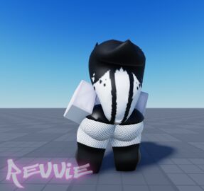 1boy 3d ass ass_focus baseplate big_ass big_butt femboy femboy_only huge_ass male reign_(xr_revvie) roblox robloxian self_upload skunk skunk_tail solo solo_focus tagme thick_ass thick_thighs xr_revvie