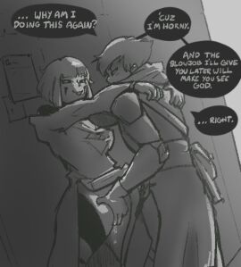 alley dialogue female leaking_pussy masturbation original_characters pussy riosthename rubbing_pussy