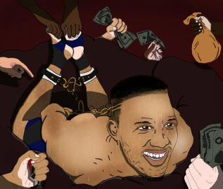 2018 betting bondage chain_bondage chains dollar_bills endurance endurance_test funnybuddy16 kevin_lee male male_focus male_only male_tickling money story_in_description sweating tickling tickling_feet ufc