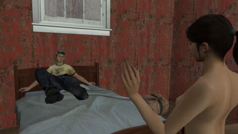 1girls 3d ellis_(left_4_dead) female left_4_dead left_4_dead_(series) left_4_dead_2 tagme zoey_(left_4_dead)