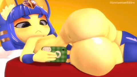 1girls 3d 3d_animation 3d_model animal_crossing animated ankha ankha_(animal_crossing) ankha_(zy0n7) anthro areolae ass ass_bounce ass_clapping ass_shake ass_shaking bed big_ass blue_hair bottom bottom_heavy bounce bounce_music bouncing_ass bouncing_butt breasts bubble_ass bubble_butt cellphone clapping_cheeks doubutsu_no_mori fat_ass fat_butt feline female female_only furry furry_female furry_only huge_ass indoors jiggle jiggling_ass large_ass leviantan581re looking_at_viewer lying lying_on_side nairu_(doubutsu_no_mori) nintendo nipples nude nude_female phone playing_music recording recording_on_phone self_recording selfie shaking shaking_ass shaking_butt shortstack small_breasts solo tail thick_ass thick_thighs twerk twerk_music twerker twerking twerking_at_viewer twerking_bottom twerking_position twerking_song v_sign wide_hips zy0n7