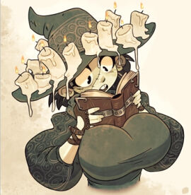 1girls big_breasts big_hat black_hair book breasts breasts_bigger_than_head candle candle_on_head candles fantasy female gloves hat head_tilt jack_cayless jumper large_breasts lowres multicolored_hair paper parchment rapscallion rapscallion_art rapscallion_games reading reading_book short_hair solo stiched stitches sweater thick_clothes thick_thighs thighhighs tome ttrpg undead undead_female upper_body vice_&_violence white_hair wizard wizard_hat wizard_robe zombie zombie_girl