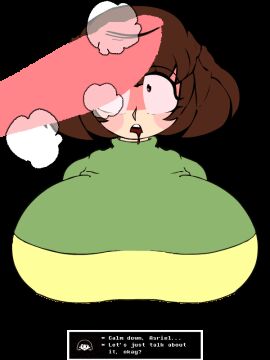 1boy 1girls 2d 3:4 animated animated_gif asriel_dreemurr beat_banger beat_banger_(mod) big_breasts bouncing_breasts breasts chara darky darkynsfw drooling eyes_wide_open female female_chara gif green_shirt huge_breasts huge_cock imminent_paizuri imminent_sex lastminutename looking_at_penis m00dyblues male mesmerized musk_clouds penis penis_awe shocked shocked_expression shocked_eyes short_hair staring_at_penis steamy_penis straight tagme text text_box toriel_beat_banger transparent_background uncensored undertale undertale_(series) vertical_video