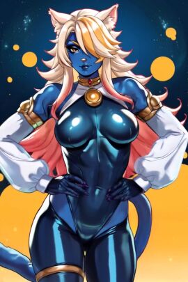 1girls ai_generated blue_body blue_skin cat_ears cat_girl civitai curvy curvy_ass curvy_body curvy_female curvy_figure curvy_hips curvy_thighs e621 female female_focus female_only kirillai solo solo_female solo_focus tagme thick thick_ass thick_hips thick_legs thick_thighs video