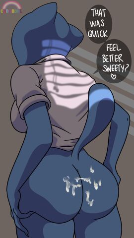 2023 absurd_res after_sex anthro artist_logo asking ass big_ass big_breasts big_butt biped black_speech_bubble blue_body blue_ears blue_fur blue_tail bodily_fluids bottomless bottomless_anthro bottomless_female breasts cartoon_network claws clothed clothed_anthro clothed_female clothing crow-bone cum cum_on_ass cum_on_butt dark dialogue digital_drawing_(artwork) digital_media_(artwork) domestic_cat english_text faceless_anthro faceless_character faceless_female felid feline felis female finger_claws fingers fur genital_fluids glistening glistening_bodily_fluids glistening_cum glistening_genital_fluids heart_after_text heart_symbol hi_res humanoid_hands implied_incest inside legs_together light_body light_ears light_fur light_tail logo mammal mature_anthro mature_female monotone_body monotone_fur monotone_tail nicole_watterson polo_shirt prick_ears question shirt solo speech_bubble standing tail term_of_endearment text the_amazing_world_of_gumball thick_thighs three-quarter_view topwear white_clothing white_heart white_polo_shirt white_shirt white_text white_topwear