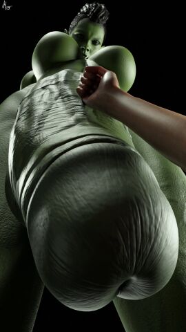 3d big_breasts breasts casual casual_exposure casual_nudity first_person_view futa_focus futa_giantess futadom futanari giantess_futa green_skin huge_cock intersex larger_futa low-angle_view moogan muscular muscular_futa orc orc_futa penis penis_bigger_than_arm pov presenting_penis size_difference taker_pov veiny_penis