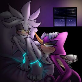 espio_the_chameleon furry gay long_tongue male mnsterfxcker silver_the_hedgehog sonic_(series) sonic_the_hedgehog_(series) tongue_fucking tongue_penetration