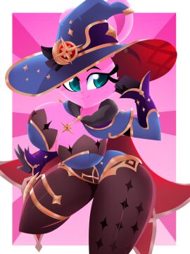 1girls 2024 2024s alternate_version_available big_breasts blue_eyes breasts cosplay female female_focus female_only furry furry_female genshin_impact grown_up large_breasts mona_(genshin_impact)_(cosplay) pink_body pink_fur rabbit_girl solo thick_thighs wide_hips xan-gelx_(xan) yin_(yin_yang_yo!) yin_yang_yo!