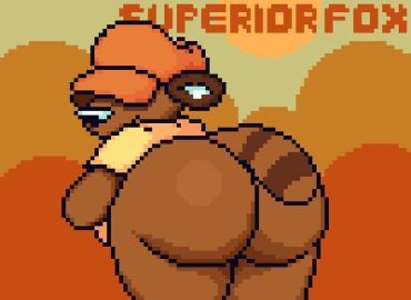 1boy animated animated_gif anthro ass ass_bigger_than_head ass_focus bouncing_ass bubble_ass bubble_butt furry gay gif hat huge_ass huge_butt male male_only pixel_animation pixel_art raccoon shaking shaking_ass shaking_butt solo_male superiorfox tagme tagme_(character) twerk twerking