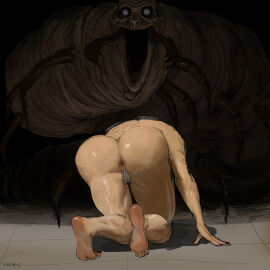 anus ass big_ass crawling female femsub homunculus horror humiliation insects monster soles vkorg