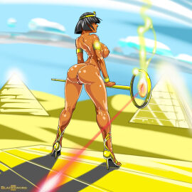 anus areolae armlet ass big_breasts black_hair blacksword blunt_bangs bob_cut bracelet breasts brown_skin brown_skinned_female bubble_ass bubble_butt busty egyptian egyptian_female egyptian_headdress egyptian_mythology erect_nipples exposed exposed_ass exposed_breasts exposed_pussy female female_focus female_only full_body headgear headwear high_heels hourglass_figure legend_of_queen_opala makeup nipples nude nude_female nudity outdoors outside pussy queen_opala short_hair sideboob standing tagme vagina wide_hips