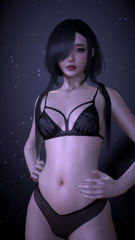 1girls 3d 4k asian asian_female blurry_background bra breasts covered_eyes crashbanditkut eye_covered eyelashes female female_focus grey_hair hair hands_on_hips hi_res high_resolution highres light-skinned_female light_skin lips long_eyelashes long_hair looking_at_viewer mole_under_eye nail_polish nails nails_painted navel original original_character panties small_breasts solo teeth underwear virt-a-mate virtamate white_eyes