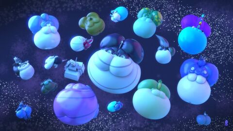 ass ayax_(ayaxstudio) ayaxstudio bbm bbw big_ass big_breasts breasts bubble_ass bubble_butt female furry huge_ass huge_breasts inflation mass_inflation multicolored overweight pokemon pokemon_(species) snivy spherical_inflation thick_thighs wide_hips