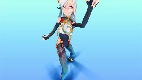 anus_peek ass_focus bouncing_ass dancing genshin_impact mmd shenhe_(genshin_impact) tagme torn_clothes torn_pants torn_pantyhose video who_tao