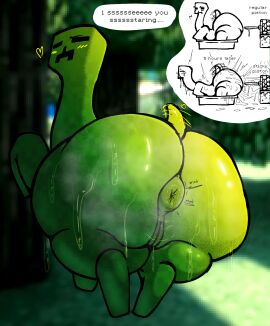 1girls ambiguous_fluids ambiguous_penetration anal_juice anal_wink anus ass big_ass big_butt blush blush_lines boat bodily_fluids creeper_(minecraft) dialogue digital_media_(artwork) drooling end_rod english_text fantasizing female feral fucking_machine genitals green_body heart_symbol hi_res huge_ass huge_butt looking_at_viewer looking_back looking_pleasured machine messy microsoft minecraft minecraft_mob minecraft_shaders minecraft_sheep_fucker_machine mob mojang motion_lines musk musk_clouds musky_butt nanodude78 nude outside penetration piston piston_(minecraft) pixelated_background puffy_anus pussy quadruped rear_view saliva sex_toy short_tail side_view solo sweat sweaty_ass sweaty_butt tail tail_motion tailwag talking_to_viewer taur tears text thick_thighs time_lapse vehicle watercraft wide_hips xbox_game_studios