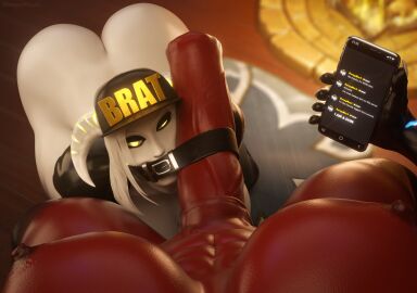 2futas 3d abs areolae belt derpy_(derpynaut) derpynaut draenei eredar futa_on_futa futa_only futanari horns horsecock huge_ass huge_cock nipples original_character pov red_skin smartphone warcraft white_skin world_of_warcraft yellow_eyes ylori_the_thundering