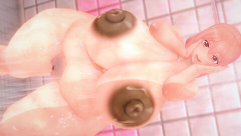 1girls 3d bbw big_areola big_areolae big_breasts big_nipples breasts dark_areola dark_areolae dark_nipples female female_only female_pubic_hair holding_head huge_breasts koikatsu large_breasts light-skinned_female light_skin ngs_(artist) pink_hair plump pubic_hair pussy pussy_stubble shower source venus_body wet_body