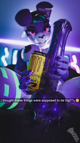 3d animal_genitalia animal_penis anthro balls big_penis bodily_fluids breasts cum equine_genitalia equine_penis futanari genital_fluids genitals hi_res huge_cock intersex lagomorph leporid looking_at_viewer mammal monster_can monster_can_comparison nail_(screwingwithsfm) penis precum rabbit screwingwithsfm small_but_hung solo sweat