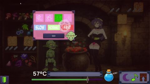 1boy animated blush breasts censored cg closed_eyes colored_skin cum fellatio female flower from_side gloves goblin green_skin interspecies large_breasts long_hair magic magic_circle nipples nude official_art open_mouth oral orc penis pointy_ears potion purple_hair sharp_teeth sound straight tagme teeth thighhighs tongue video witch_(witch_seed_gsa) witch_seed_(goblin_slave_alchemy)