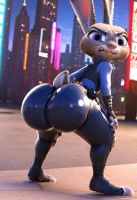 3d ai_generated angry animated anthro ass bubble_butt judy_hopps police_uniform stable_diffusion tagme tight_clothing twerking video zootopia