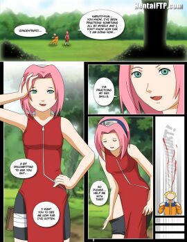 flirting horny_female inviting_to_sex naruto naruto_(classic) naruto_(series) nosebleed removing_clothing sakura_haruno stripping tagme taking_clothes_off uzumaki_naruto