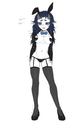 1girls aizetsu blue_eyes blue_hair blue_sclera bow bowtie breasts breasts_bigger_than_head breasts_out bunny_costume bunny_ears bunny_girl bunny_suit bunny_tail bunnysuit busty busty_female demon demon_girl demon_horns demon_humanoid demon_slayer dominant dominant_female domination female female_focus female_only female_penetrating fishnet_legwear fishnet_stockings fishnet_thighhighs fishnets genderswap genderswap_(mtf) hantengu horny horny_female japanese japanese_clothes japanese_clothing japanese_female kanasino_1565 kimetsu_no_yaiba long-haired_female long_bangs long_hair muscles muscular muscular_female nipple_stickers pointy_ears rule_63 sharp_teeth submissive submissive_female upper_moon