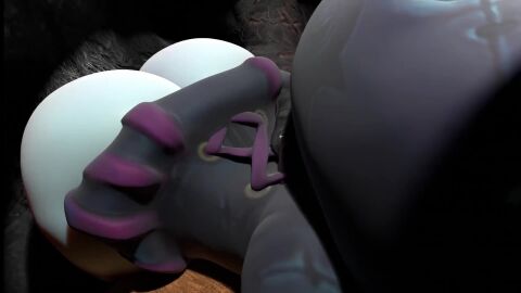 1boy 1girls 3d against_table animated anthro ass blender bottom_heavy bunny_ears bunny_girl canine_penis female from_behind lagomorph league_of_legends male matty_vd penis rabbit_ears rabbit_girl sex short_video shortstack size_difference vex_(league_of_legends) video werewolf yordle