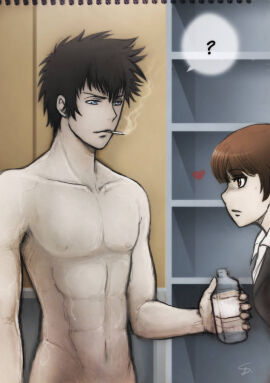 female kougami_shinya male psycho-pass tagme tsunemori_akane