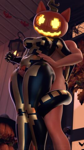 2025 3d alternate_version_available animated bodily_fluids breasts cat_ears cat_tail cock cum dick domestic_cat epic_games feline female fortnite halloween jack-o'-lantern jiggling_breasts loop male no_sound orange_body penis penis_between_thighs pumpkin_head pussy shorter_than_30_seconds spice_(fortnite) tagme tail tail_wrapped_around_body thick_thighs thigh_sex thighs turborenegade twilightv0ids_(modeler) vagina video