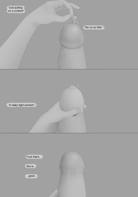 begging begging_for_mercy begging_to_stop deag9000 english_text fellatio futa_on_male futanari human_condom living_condom micro_male micro_on_macro oc part_2 putting_on_condom raped_by_futa text