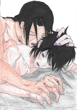 anal_sex ass brother brother/brother brothers brothers_sex desire from_behind gay gay_incest gay_sex hand_on_head holding_hands hot_sex incest itasasu kissing_neck licking_neck lust male naruto naruto_(series) no_visible_genitalia passionate penetration penetration_from_behind penis penis_in_ass raw_sex sasuita sasuke_uchiha sibling_incest sibling_lust sibling_romance uchiha_itachi yaoi